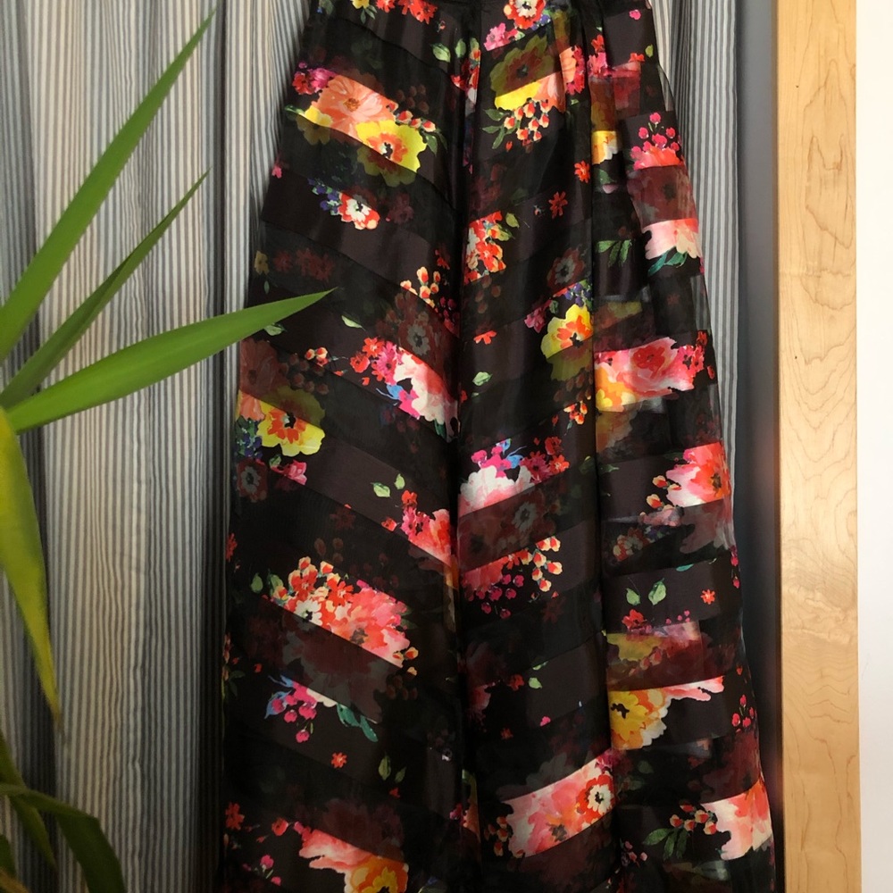 Beautiful Flower Sheer Skirt